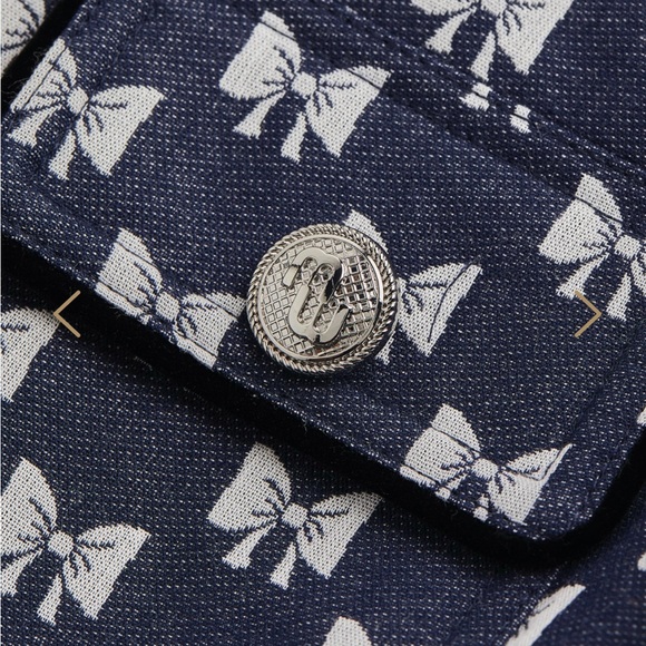 HOST PICK⭐️MAJE Bow Print Mini Dress bow 💝 Designer Dress 🤍 - Picture 4 of 15